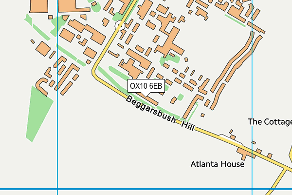 OX10 6EB map - OS VectorMap District (Ordnance Survey)