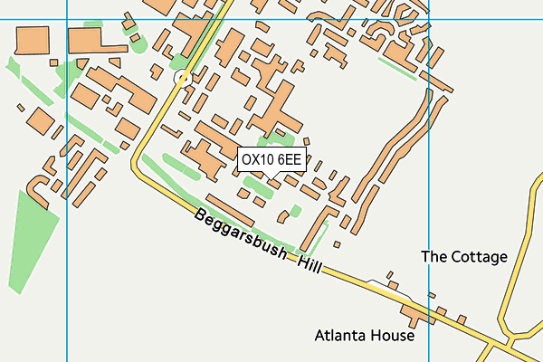 OX10 6EE map - OS VectorMap District (Ordnance Survey)