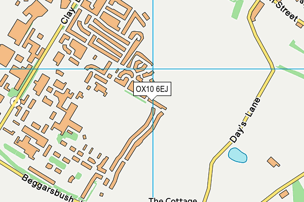 OX10 6EJ map - OS VectorMap District (Ordnance Survey)