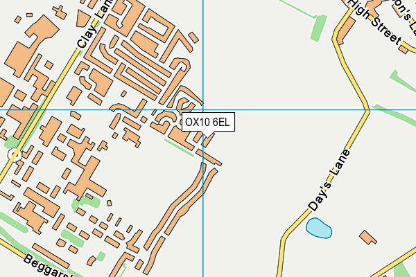 OX10 6EL map - OS VectorMap District (Ordnance Survey)