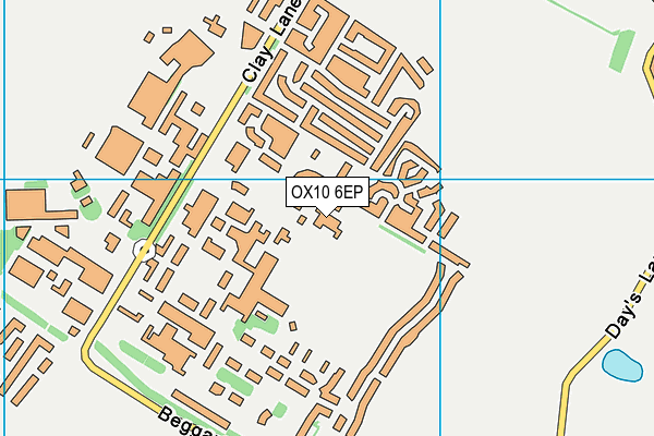OX10 6EP map - OS VectorMap District (Ordnance Survey)
