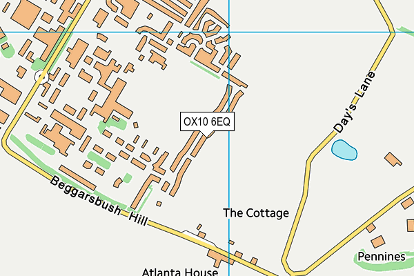 OX10 6EQ map - OS VectorMap District (Ordnance Survey)
