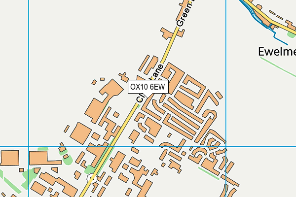 OX10 6EW map - OS VectorMap District (Ordnance Survey)