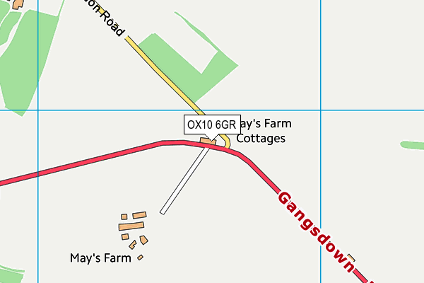 OX10 6GR map - OS VectorMap District (Ordnance Survey)