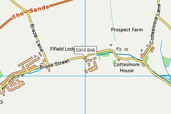 OX10 6HA map - OS VectorMap District (Ordnance Survey)