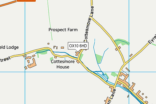 OX10 6HD map - OS VectorMap District (Ordnance Survey)