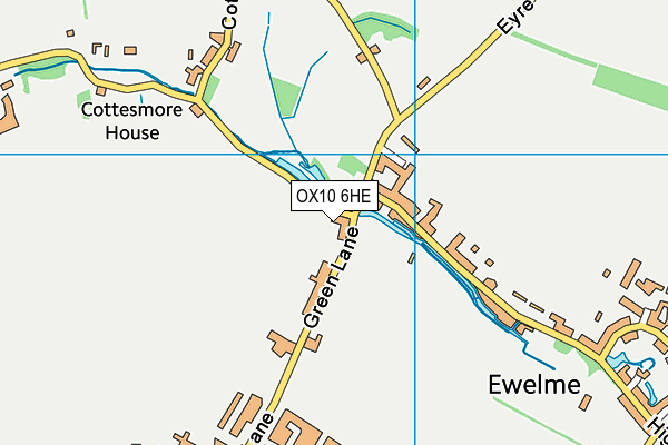 OX10 6HE map - OS VectorMap District (Ordnance Survey)