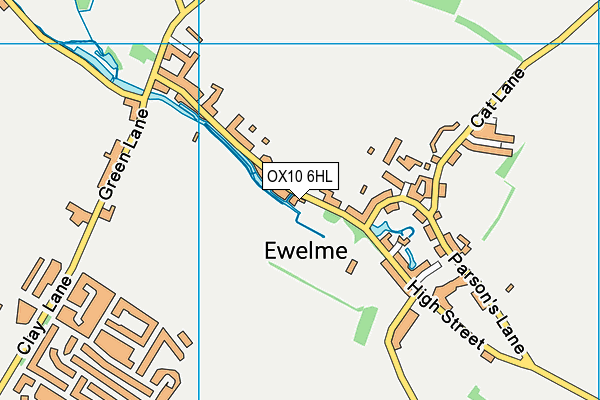 OX10 6HL map - OS VectorMap District (Ordnance Survey)