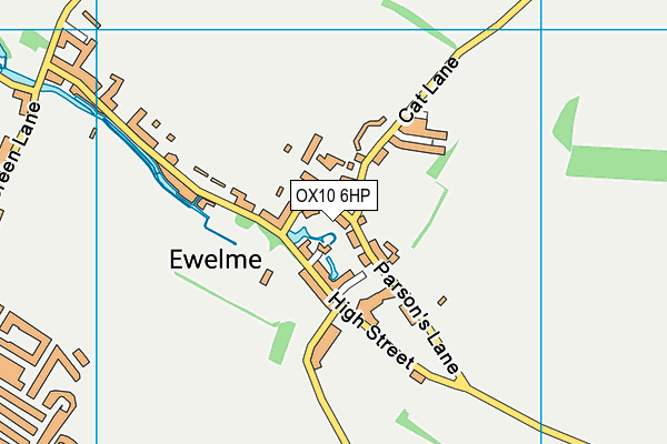 OX10 6HP map - OS VectorMap District (Ordnance Survey)