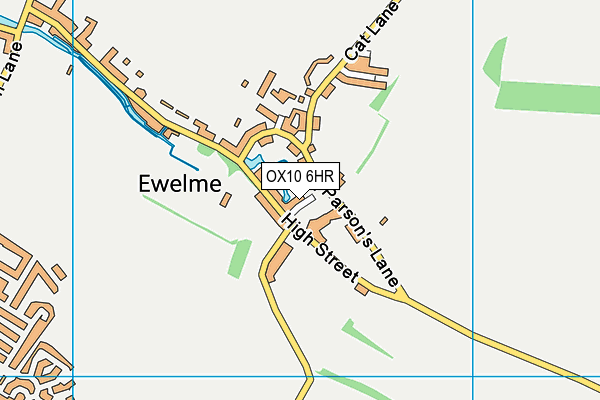 OX10 6HR map - OS VectorMap District (Ordnance Survey)