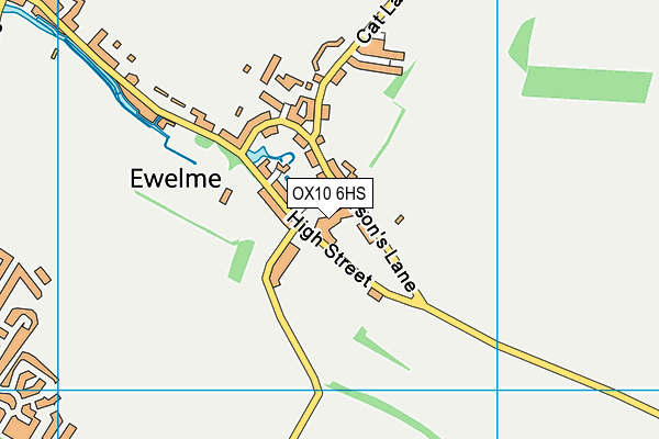 OX10 6HS map - OS VectorMap District (Ordnance Survey)