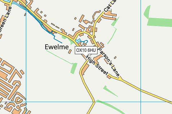 Ewelme CofE Primary School map (OX10 6HU) - OS VectorMap District (Ordnance Survey)