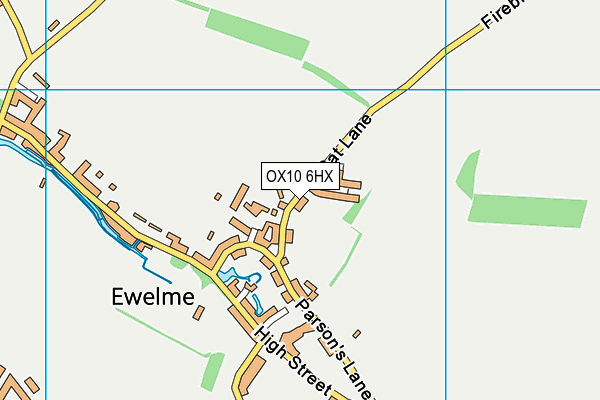 OX10 6HX map - OS VectorMap District (Ordnance Survey)