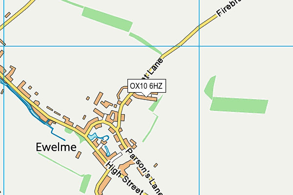 OX10 6HZ map - OS VectorMap District (Ordnance Survey)