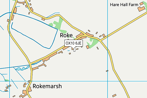 OX10 6JE map - OS VectorMap District (Ordnance Survey)