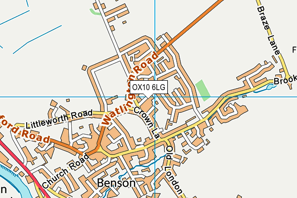 OX10 6LG map - OS VectorMap District (Ordnance Survey)