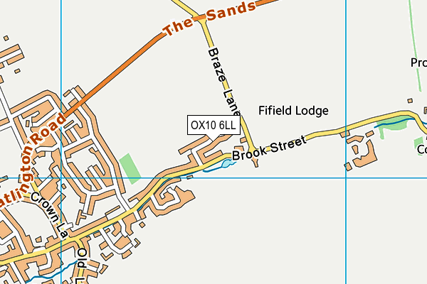 OX10 6LL map - OS VectorMap District (Ordnance Survey)