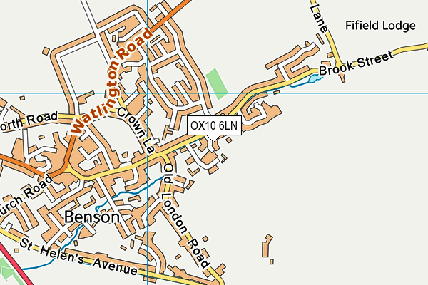 OX10 6LN map - OS VectorMap District (Ordnance Survey)