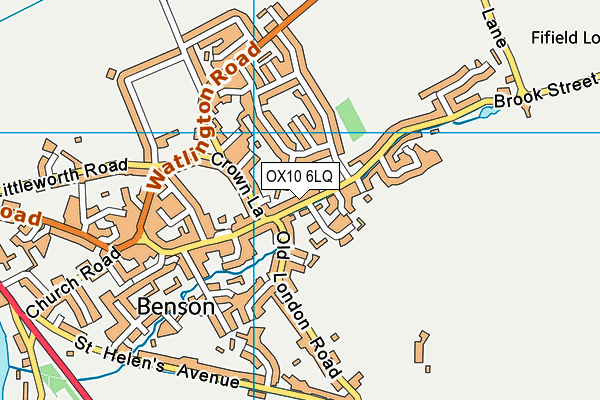 OX10 6LQ map - OS VectorMap District (Ordnance Survey)