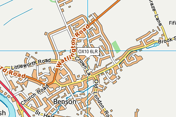 OX10 6LR map - OS VectorMap District (Ordnance Survey)