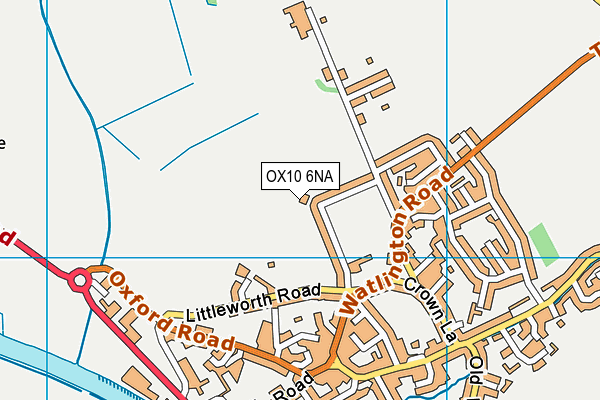 OX10 6NA map - OS VectorMap District (Ordnance Survey)