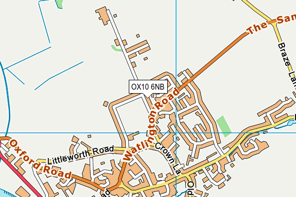 OX10 6NB map - OS VectorMap District (Ordnance Survey)