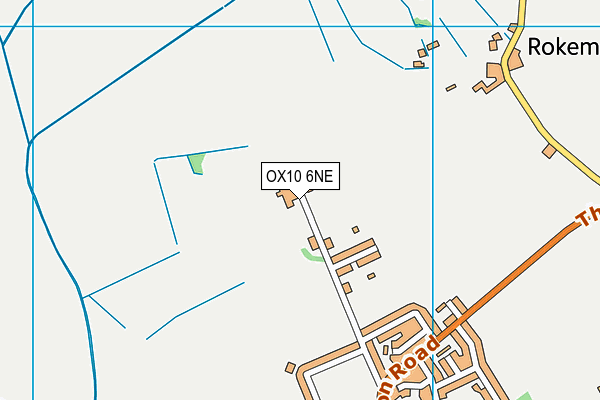OX10 6NE map - OS VectorMap District (Ordnance Survey)