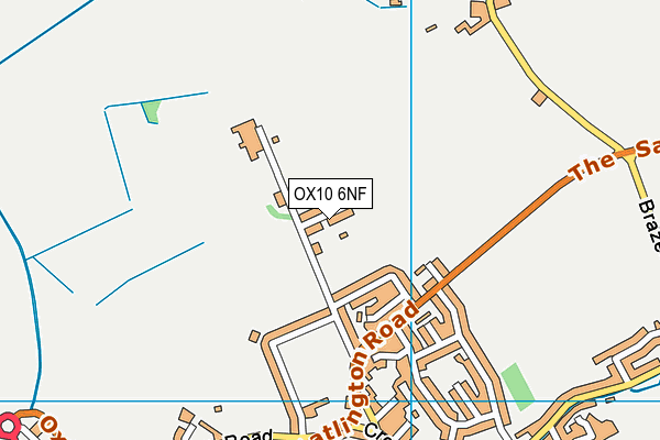 OX10 6NF map - OS VectorMap District (Ordnance Survey)