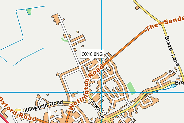 Map of WALLINGFORD MECHANICAL SERVICES LTD at district scale