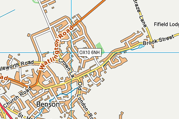 OX10 6NH map - OS VectorMap District (Ordnance Survey)