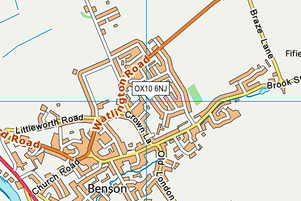 OX10 6NJ map - OS VectorMap District (Ordnance Survey)