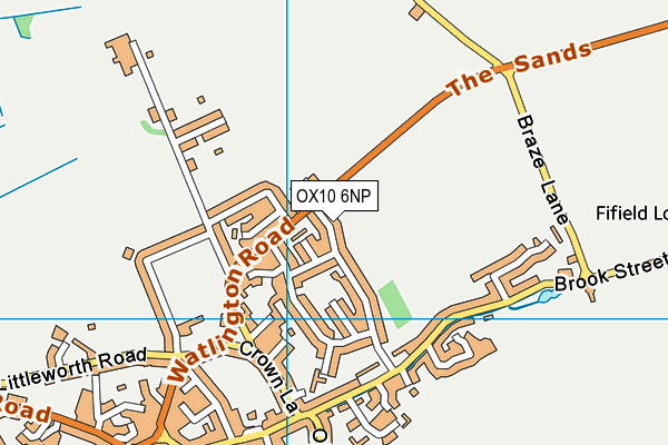OX10 6NP map - OS VectorMap District (Ordnance Survey)