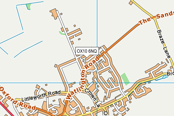 OX10 6NQ map - OS VectorMap District (Ordnance Survey)