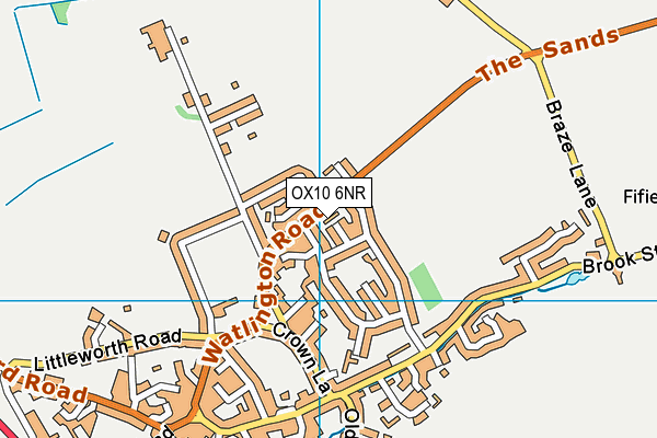 OX10 6NR map - OS VectorMap District (Ordnance Survey)