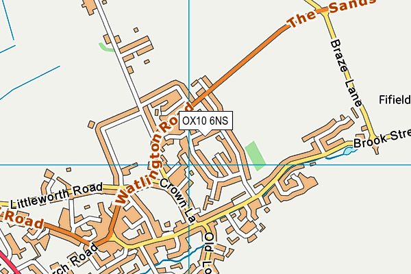 OX10 6NS map - OS VectorMap District (Ordnance Survey)