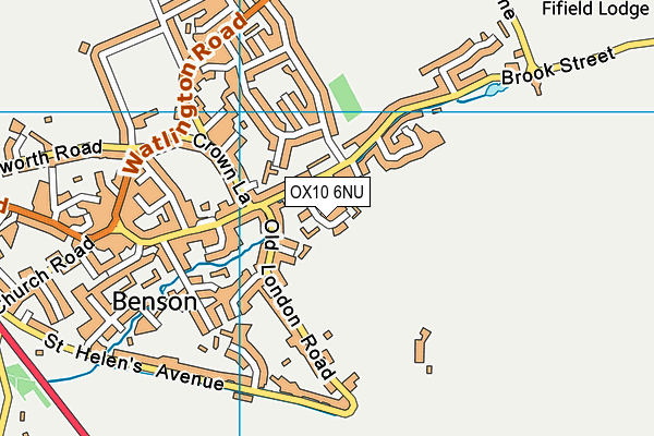 OX10 6NU map - OS VectorMap District (Ordnance Survey)