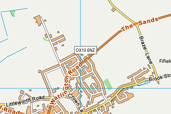 OX10 6NZ map - OS VectorMap District (Ordnance Survey)