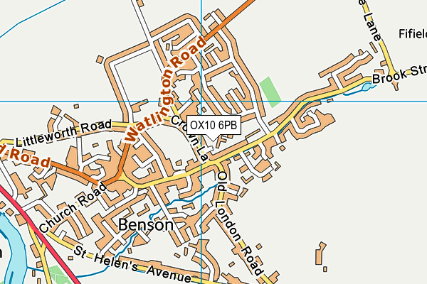 OX10 6PB map - OS VectorMap District (Ordnance Survey)