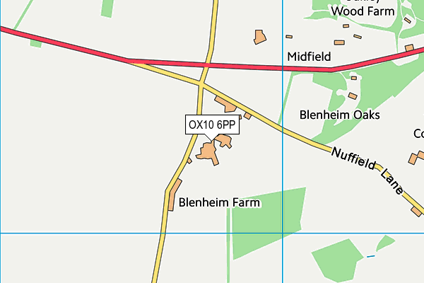 OX10 6PP map - OS VectorMap District (Ordnance Survey)