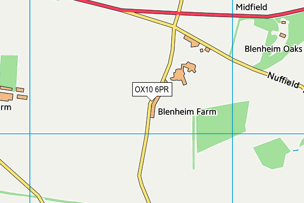 OX10 6PR map - OS VectorMap District (Ordnance Survey)