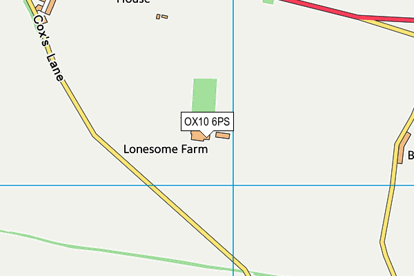 OX10 6PS map - OS VectorMap District (Ordnance Survey)