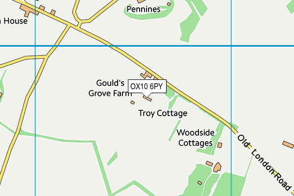 OX10 6PY map - OS VectorMap District (Ordnance Survey)