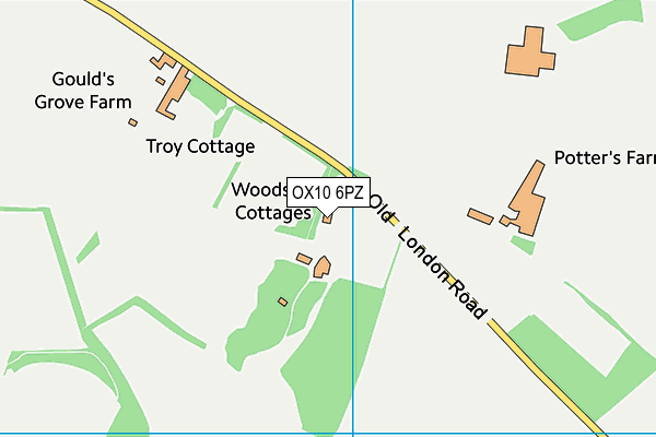 OX10 6PZ map - OS VectorMap District (Ordnance Survey)