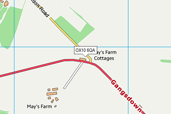 OX10 6QA map - OS VectorMap District (Ordnance Survey)
