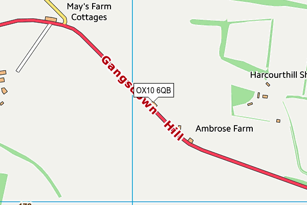 OX10 6QB map - OS VectorMap District (Ordnance Survey)