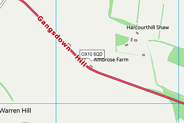 OX10 6QD map - OS VectorMap District (Ordnance Survey)