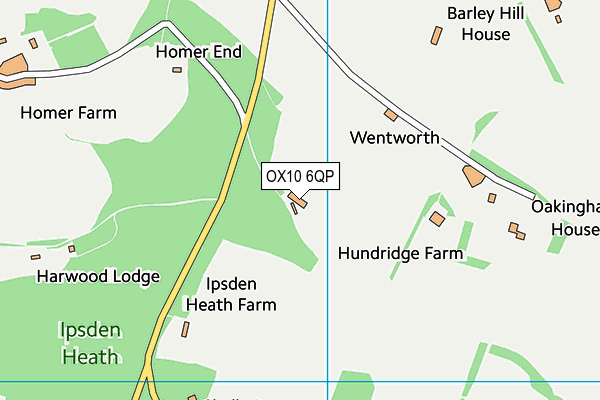 OX10 6QP map - OS VectorMap District (Ordnance Survey)