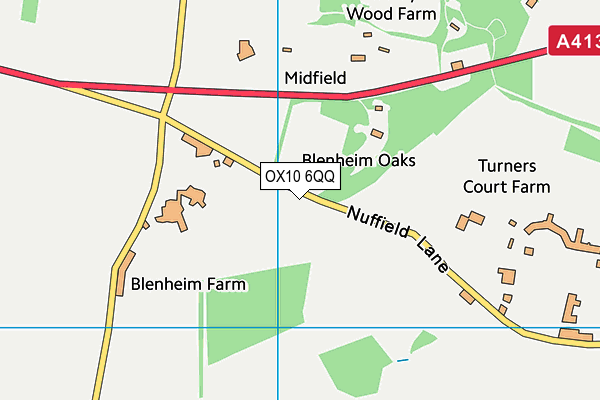 OX10 6QQ map - OS VectorMap District (Ordnance Survey)