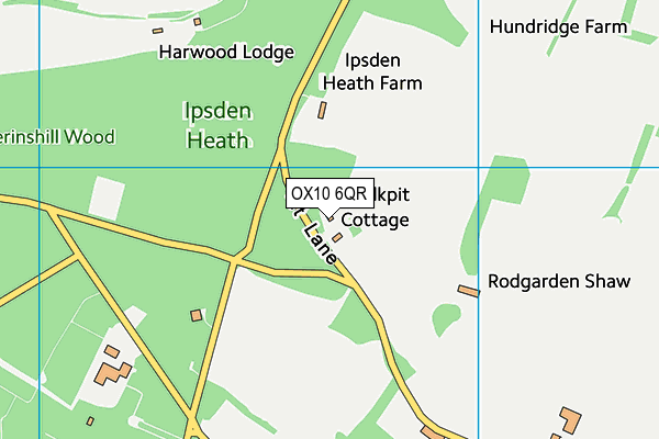 OX10 6QR map - OS VectorMap District (Ordnance Survey)