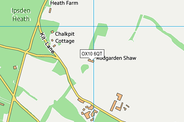 OX10 6QT map - OS VectorMap District (Ordnance Survey)